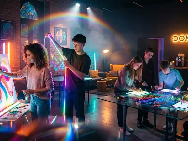 Zdjęcie do wpisu: 🎨💡 Kolory & Światło: Odkryj w Sobie Twórczą Iskrę w DomSpocie! ✨🖌️