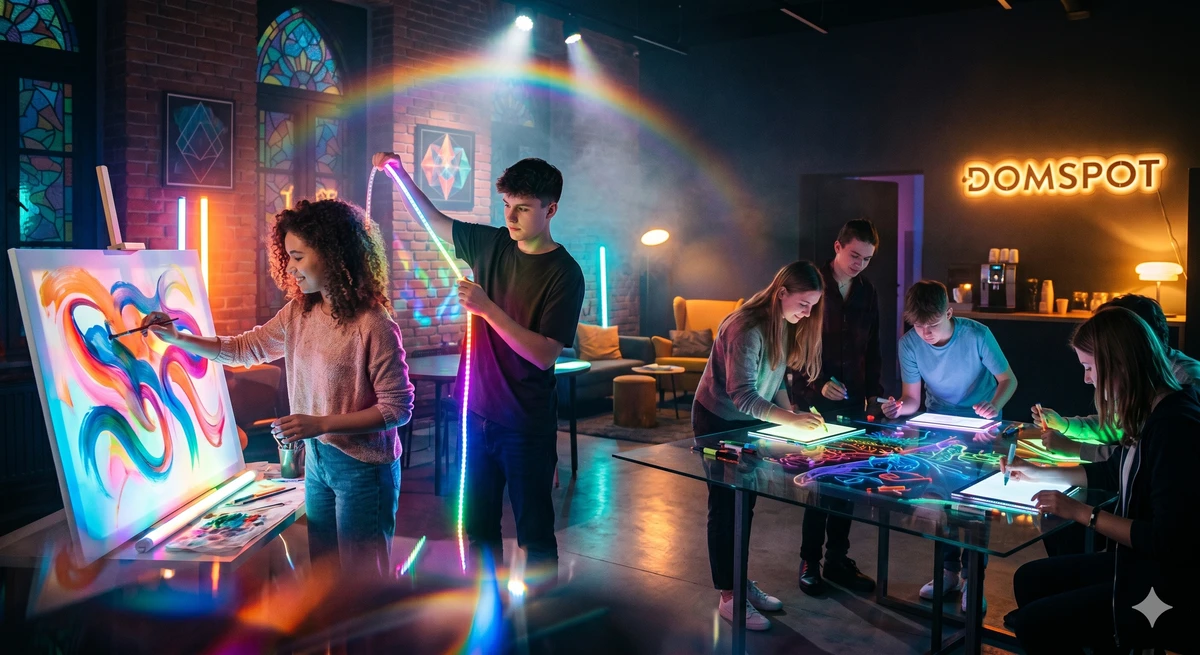 🎨💡 Kolory & Światło: Odkryj w Sobie Twórczą Iskrę w DomSpocie! ✨🖌️